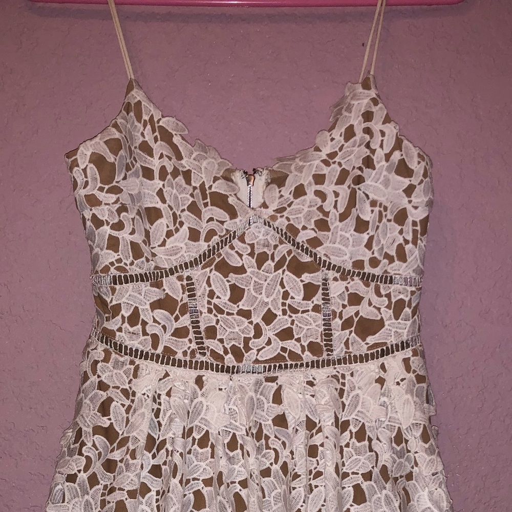 The Impeccable Pig White Lace Dress